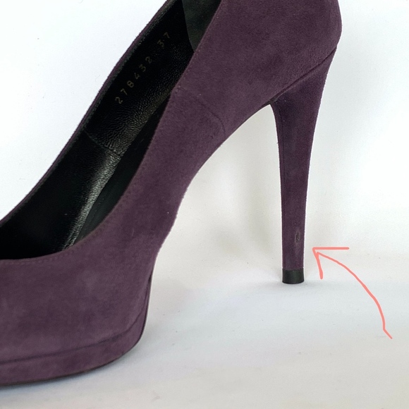 Balenciaga Plum Suede Pumps - EU sz 37 - Picture 7 of 8